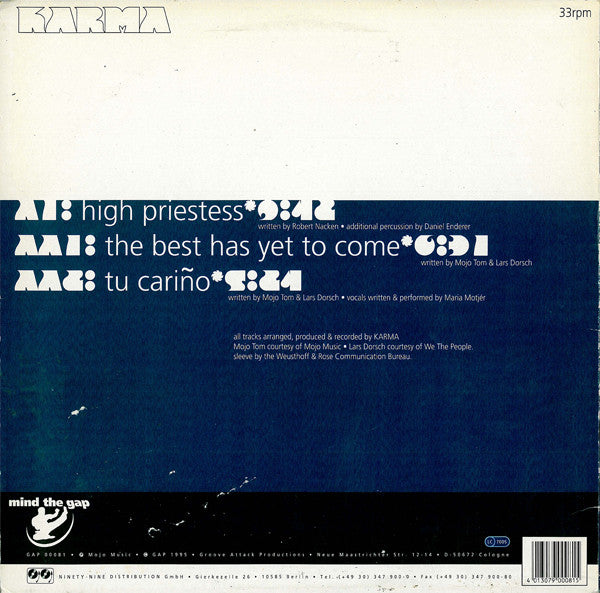 Karma - Karma  (12") [Germany] 1st (Very Good Plus (VG+))