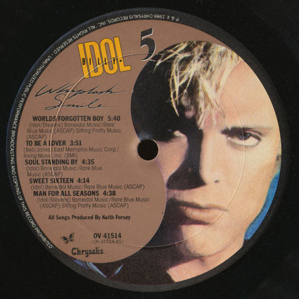 Billy Idol - Whiplash Smile (LP) [US] 1st