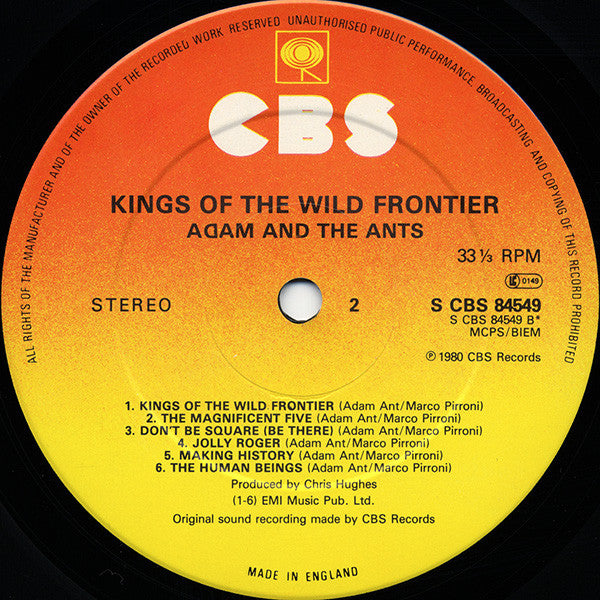 Adam And The Ants - Kings Of The Wild Frontier (1980 US Press)
