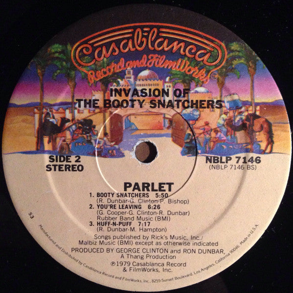 Parlet - Invasion Of The Booty Snatchers (1979 US Press)