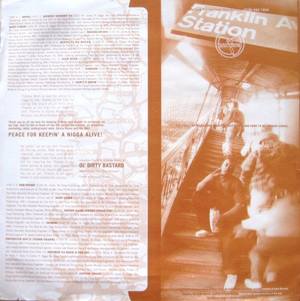 Ol' Dirty Bastard - Return To The 36 Chambers: The Dirty Version (LP) [US] 1st