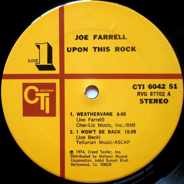 Joe Farrell - Upon This Rock (1974 STEREO)
