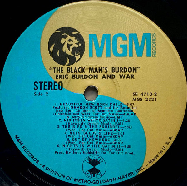 Eric Burdon & War - The Black-Man's Burdon (LP) [US] 1st (Near Mint (NM or M-))