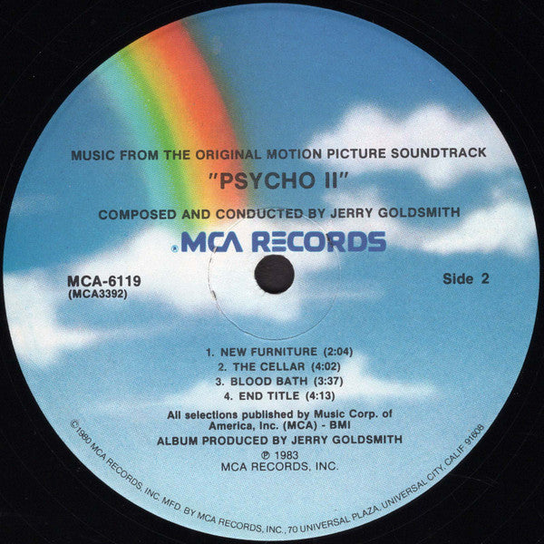 Jerry Goldsmith - Psycho II (Music From The Original Motion Picture Soundtrack) (LP) [US] 1st (Near Mint (NM or M-))