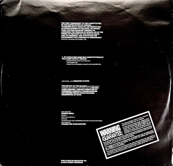 Frank Zappa - Frank Zappa Meets The Mothers Of Prevention (1985 LP)