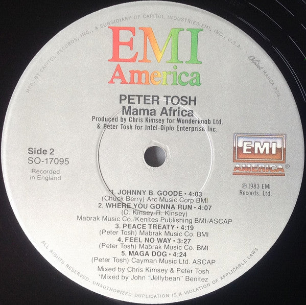 Peter Tosh - Mama Africa (1983 US Press)