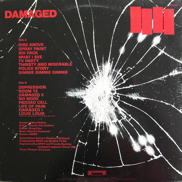 Black Flag - Damaged (LP) [Benelux] 1st (Very Good Plus (VG+))