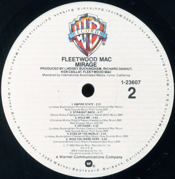 Fleetwood Mac - Mirage (LP) [US] 1st (Mint (M))