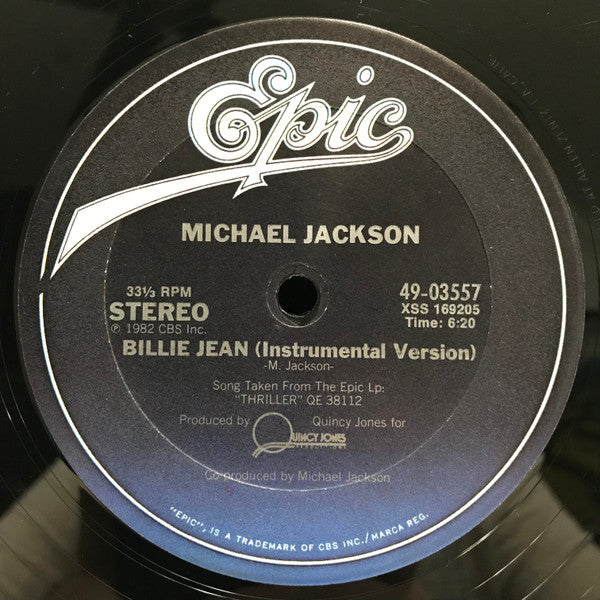 Michael Jackson - Billie Jean (12" 1983 Single)