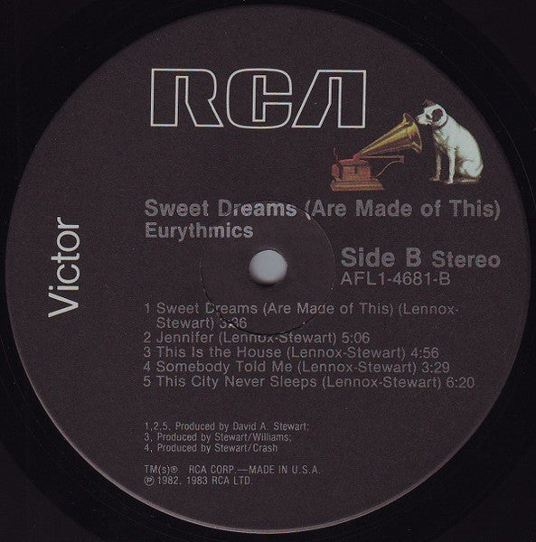 Eurythmics - Sweet Dreams (Are Made Of This) (LP) [US] 1st