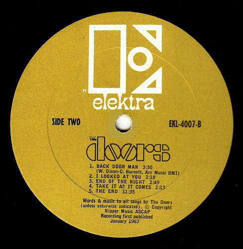 The Doors - The Doors (LP) [US] 1st (Good Plus (G+))