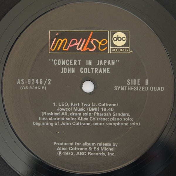 John Coltrane - Concert In Japan (LP) [US] 1st (Very Good Plus (VG+))