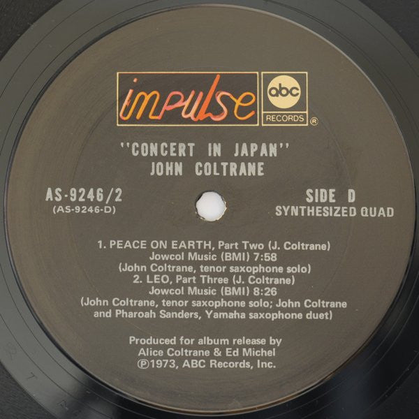 John Coltrane - Concert In Japan (LP) [US] 1st (Very Good Plus (VG+))