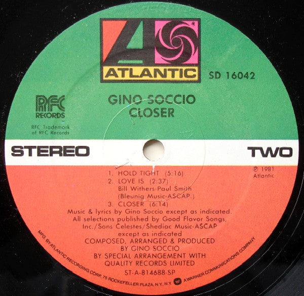 Gino Soccio - Closer (1981 STEREO)