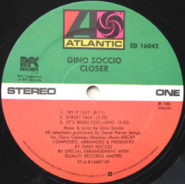 Gino Soccio - Closer (1981 STEREO)