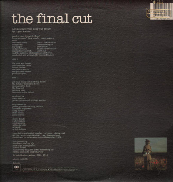 Pink Floyd - The Final Cut (LP) [US] 1st