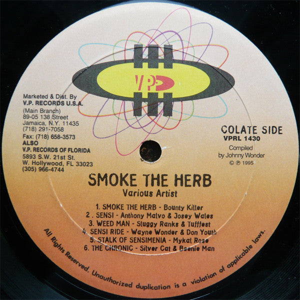Various - Smoke The Herb (LP) [US] 1st (Very Good (VG))
