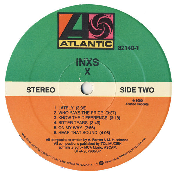 INXS - X (LP) [US] 1st (Near Mint (NM or M-))