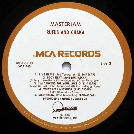 Rufus & Chaka Khan - Masterjam (1979 US STEREO)
