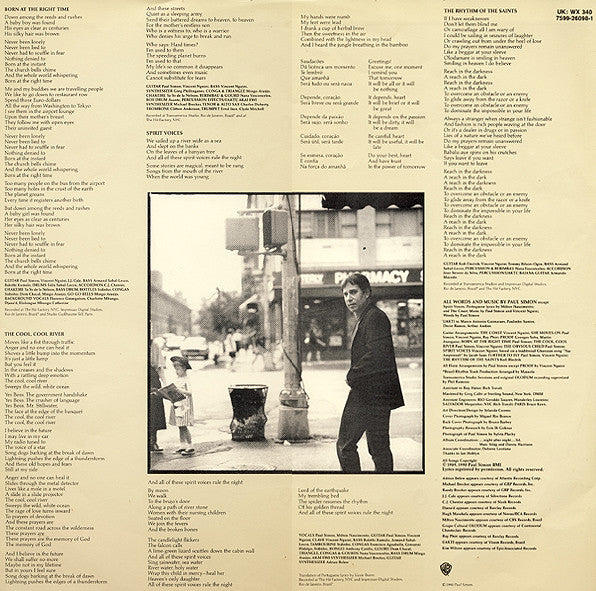 Paul Simon - The Rhythm Of The Saints (LP) [Europe] 1st