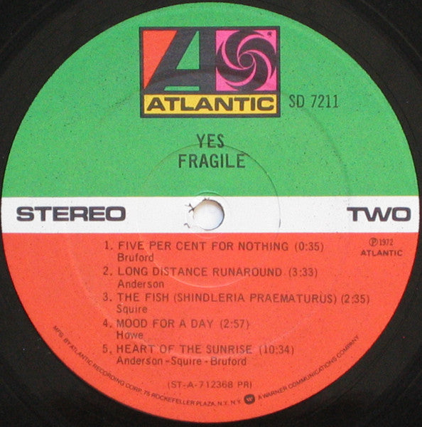 Yes - Fragile (1975 Repress)
