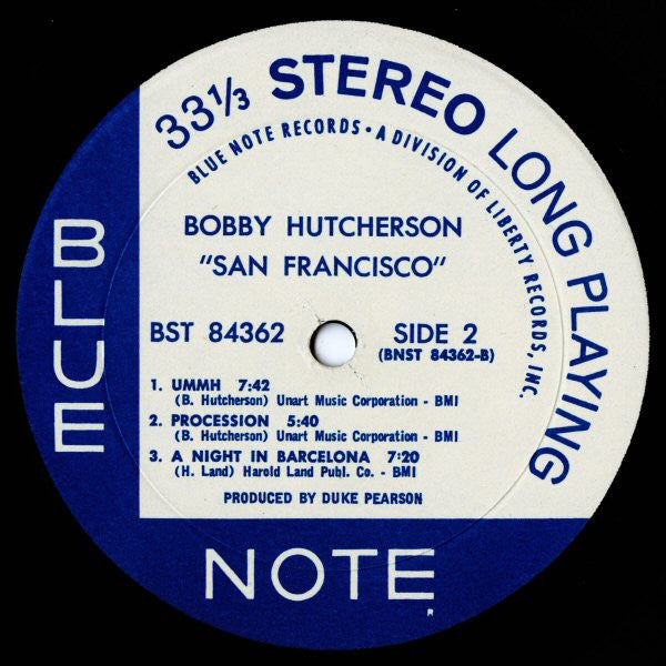Bobby Hutcherson - San Francisco (LP) [US] 1st (Very Good Plus (VG+))
