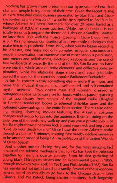 The Sun Ra Arkestra - Live At Montreux (1978 Press)