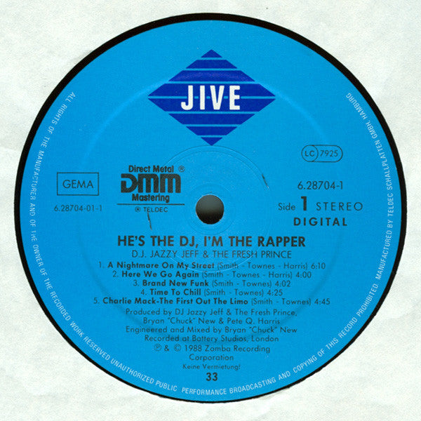 DJ Jazzy Jeff & The Fresh Prince - He's The DJ, I'm The Rapper
