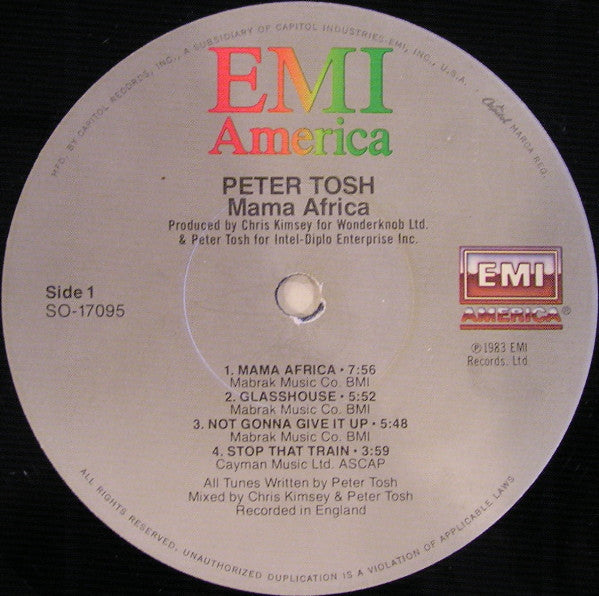 Peter Tosh - Mama Africa (1983 US Press)