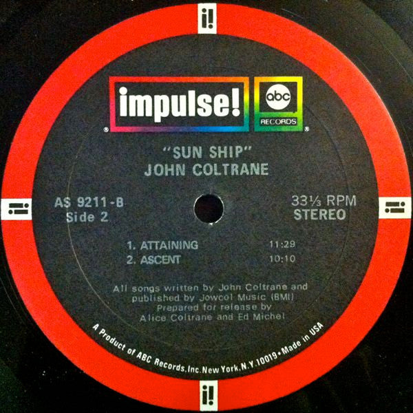 John Coltrane - Sun Ship (LP) [US] 1st (Very Good (VG))