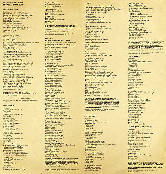 Paul Simon - The Rhythm Of The Saints (LP) [Europe] 1st