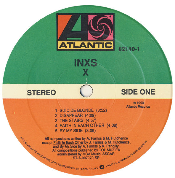 INXS - X (LP) [US] 1st (Near Mint (NM or M-))