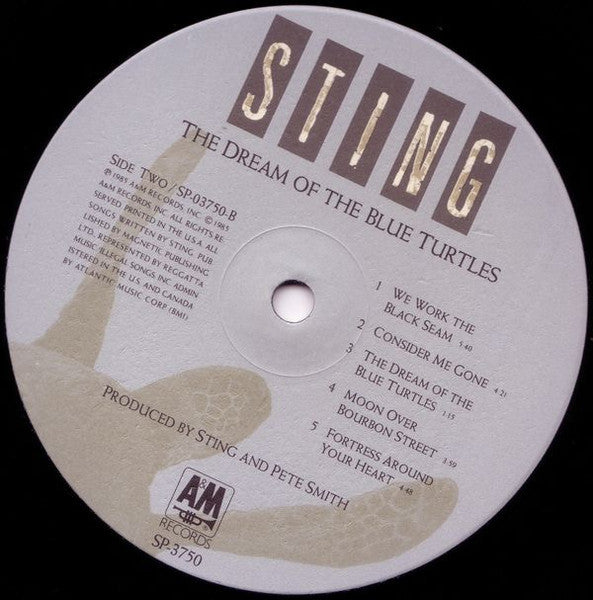 Sting - The Dream Of The Blue Turtles (LP) [US] 1st (Very Good Plus (VG+))