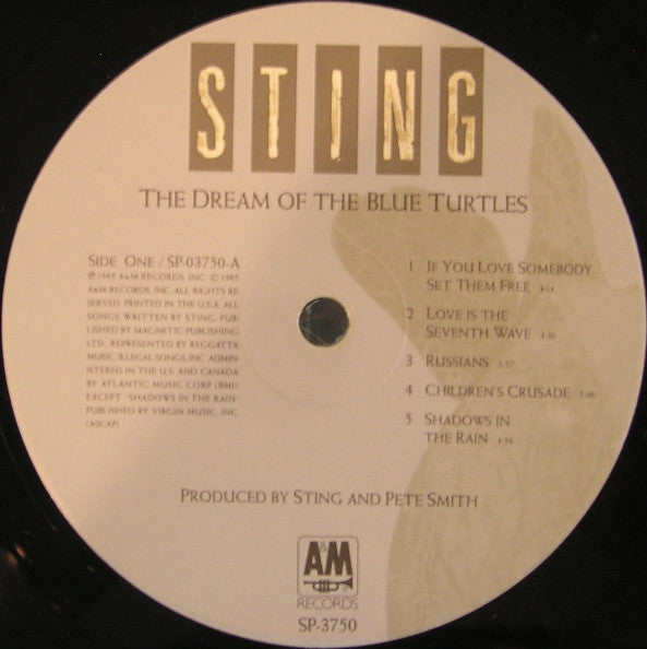 Sting - The Dream Of The Blue Turtles (LP) [US] 1st (Very Good Plus (VG+))