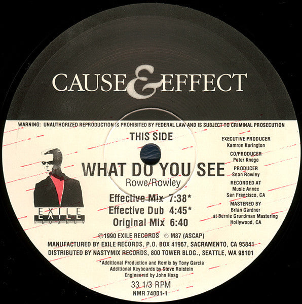 Cause & Effect - What Do You See (12") [US] 1st (Near Mint (NM or M-))