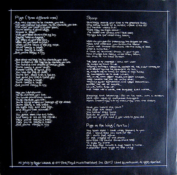 Pink Floyd - Animals (LP) [US] 1st