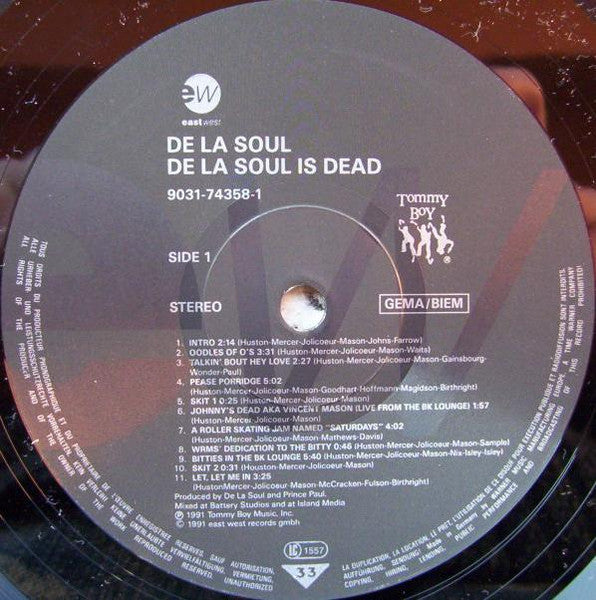De La Soul - De La Soul Is Dead (LP) [Europe] 1st (Near Mint (NM or M-))