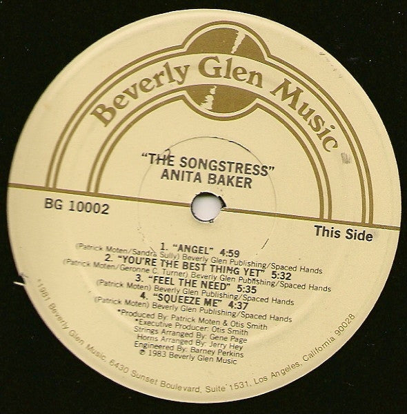 Anita Baker - The Songstress (LP) [US] 1st (Very Good Plus (VG+))