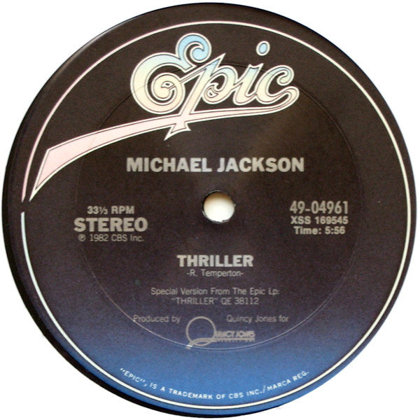Michael Jackson - Thriller (12", Single) [US] 1st