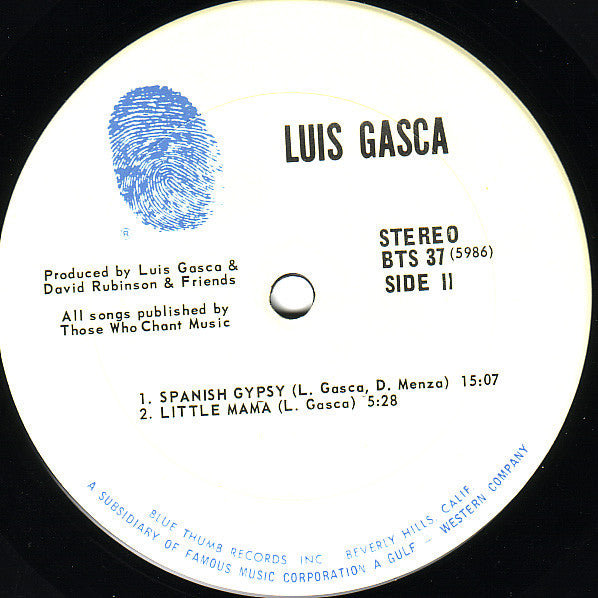 Luis Gasca - For Those Who Chant (LP) [US] 1972 RP (Very Good Plus (VG+))