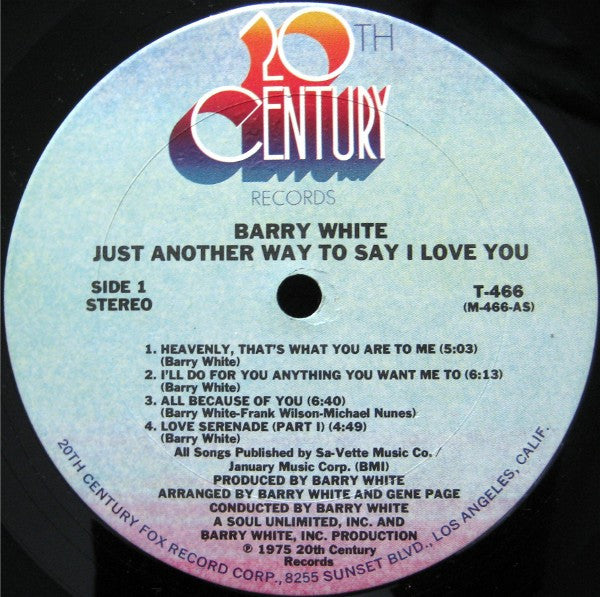 Barry White - Just Another Way To Say I Love You