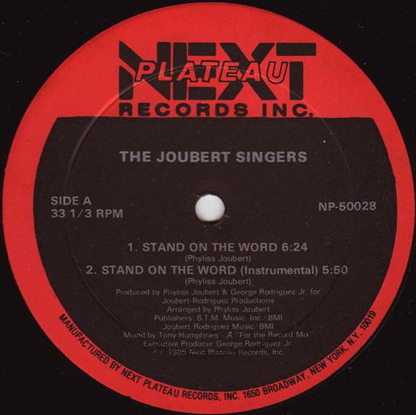 The Joubert Singers - Stand On The Word (12") [US] 1st (Near Mint (NM or M-))