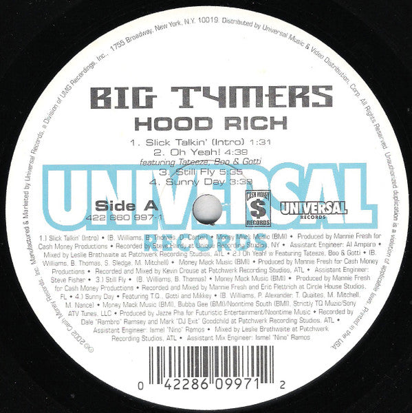 Big Tymers - Hood Rich (2002 US Press)