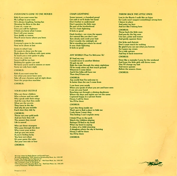 Steely Dan - Katy Lied (LP) [US] 1st (Very Good Plus (VG+))