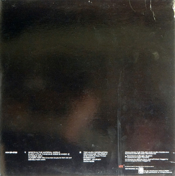 The Police - Ghost In The Machine (LP) [US] 1st (Very Good Plus (VG+))