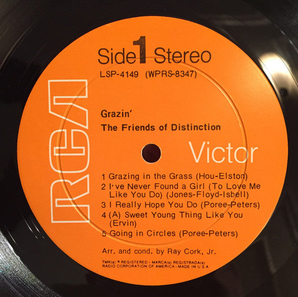 The Friends Of Distinction - Grazin' (LP) [US] 1st (Very Good Plus (VG+))