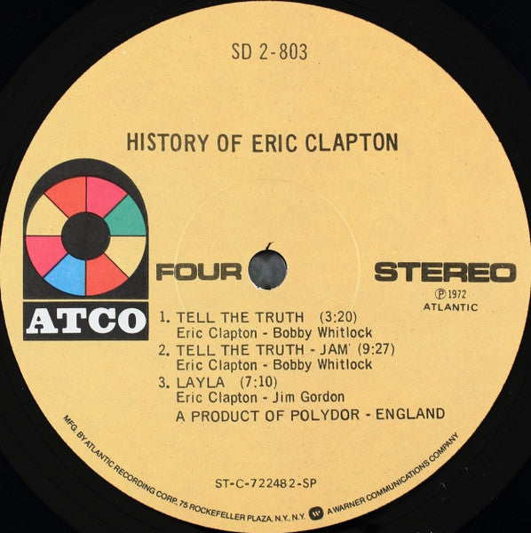 Eric Clapton - History Of Eric Clapton