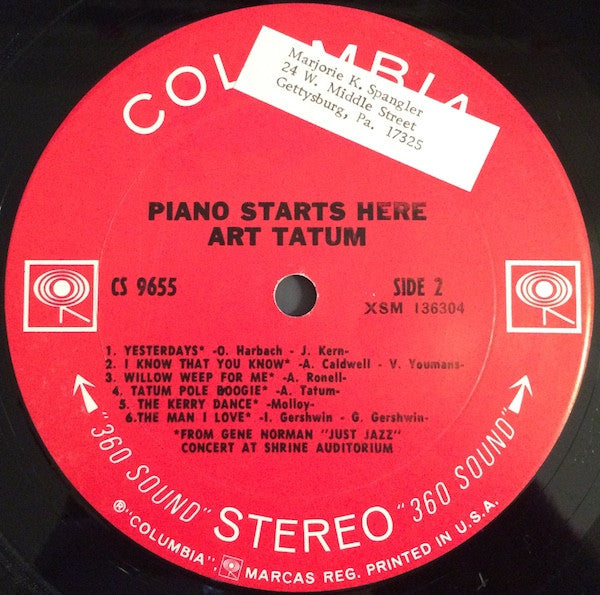 Art Tatum - Piano Starts Here (1968 US Comp)