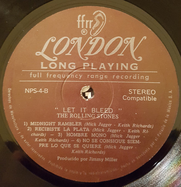 The Rolling Stones - Let It Bleed (LP) [Venezuela] 1st (Very Good Plus (VG+))