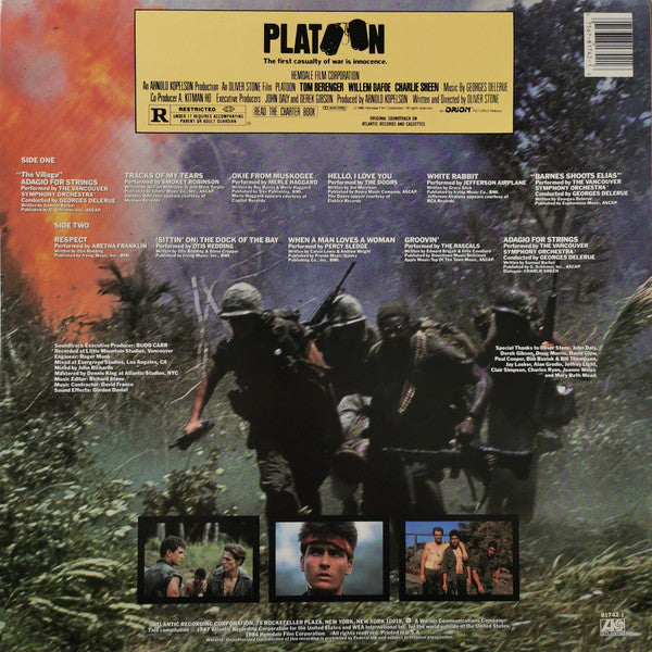 Various - Platoon (Original Motion Picture Soundtrack) (LP) [US] 1st (Near Mint (NM or M-))